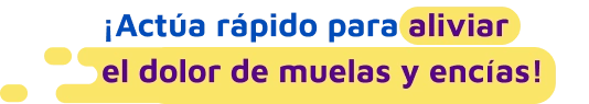 Alivia el dolor de muelas y encías 